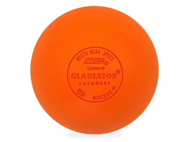 Gladiator Lacrosse® Single Official Lacrosse Ball – Orange – Meets NOCSAE Standards, SEI Certified